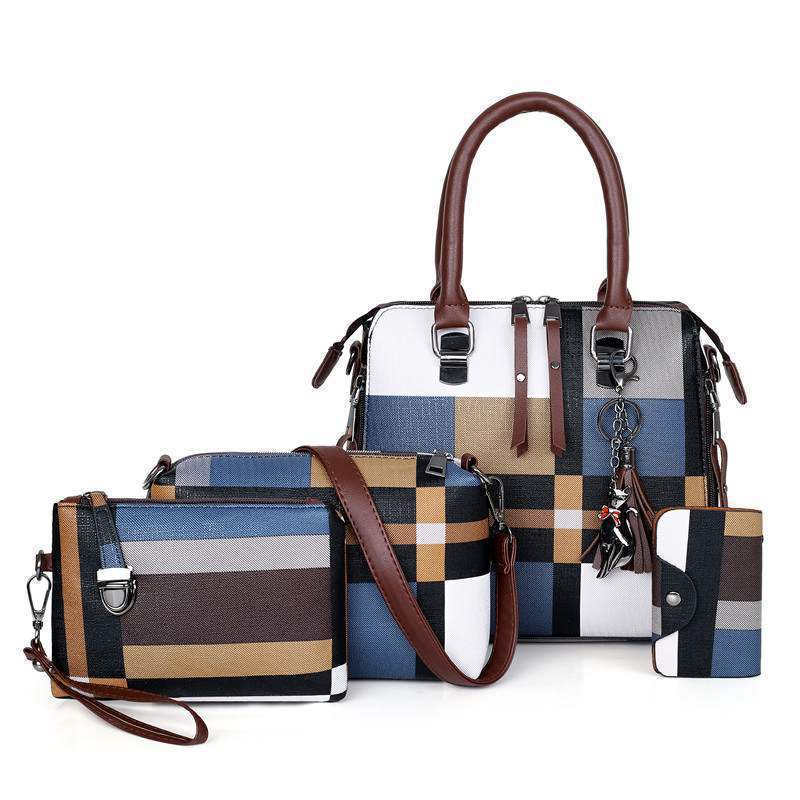 Luxury Plaid Women's Designer Hand Bag