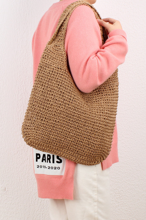 Leisure One Shoulder Straw Woven Bag