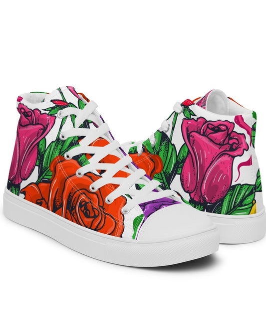 Women’s High top Rose Canvas sneakers