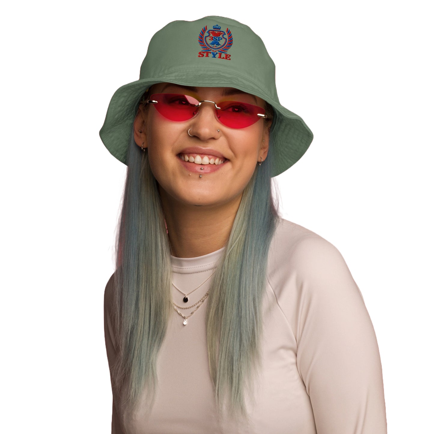 3SP STYLE Embroidered  Cotton Bucket Hat (Free Shipping)