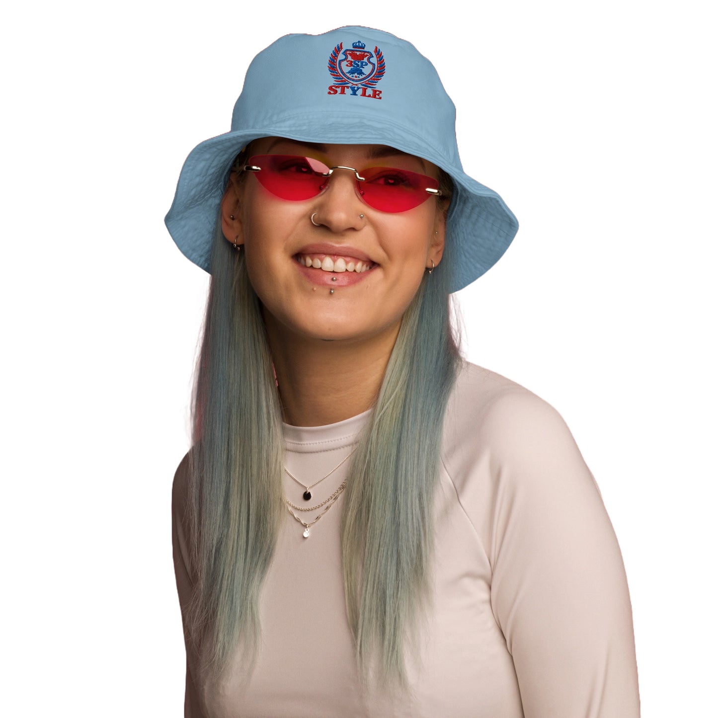 3SP STYLE Embroidered  Cotton Bucket Hat (Free Shipping)