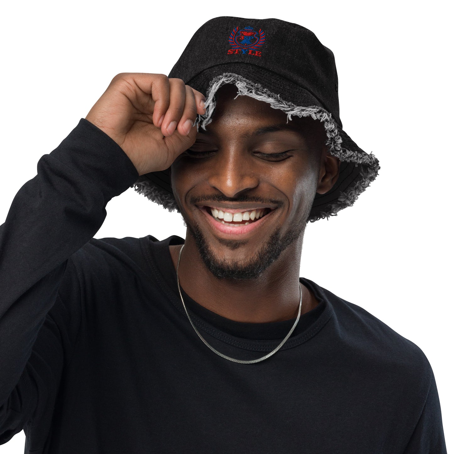 3SP STYLE Embroidered Denim Bucket Hat (Free Shipping)