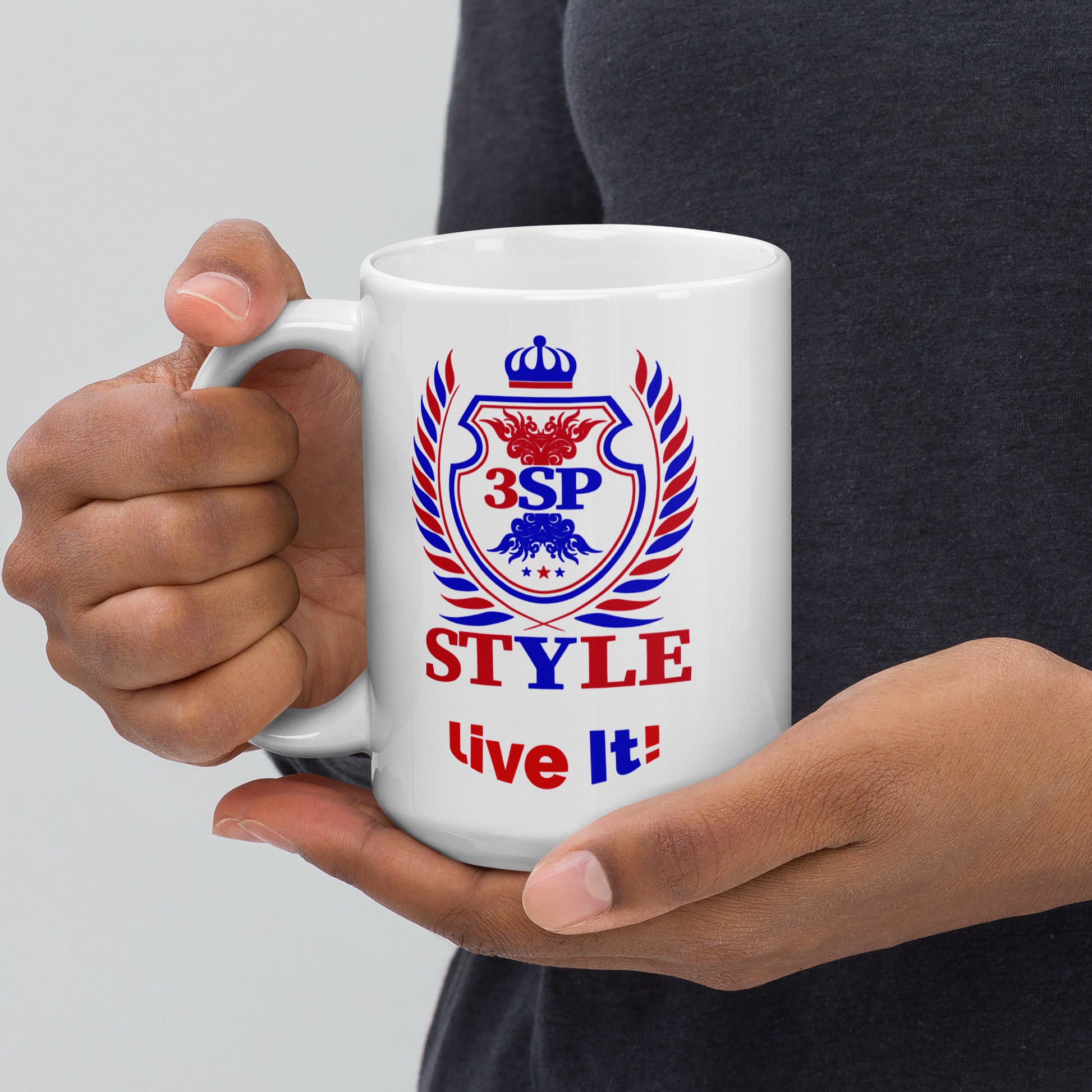 "Start your day with intention and style with the 3SP STYLE 'Live It' Glossy Mug. Featuring a sleek, modern design and an inspiring message, this mug serves as the perfect reminder to live fully, every moment. Whether it’s your morning coffee or afternoon tea, let this vibrant, glossy mug energize your day and add a touch of motivation to your routine."