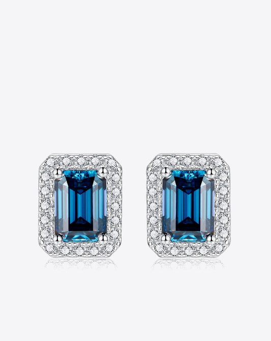 2 Carat Moissanite Stud Earrings