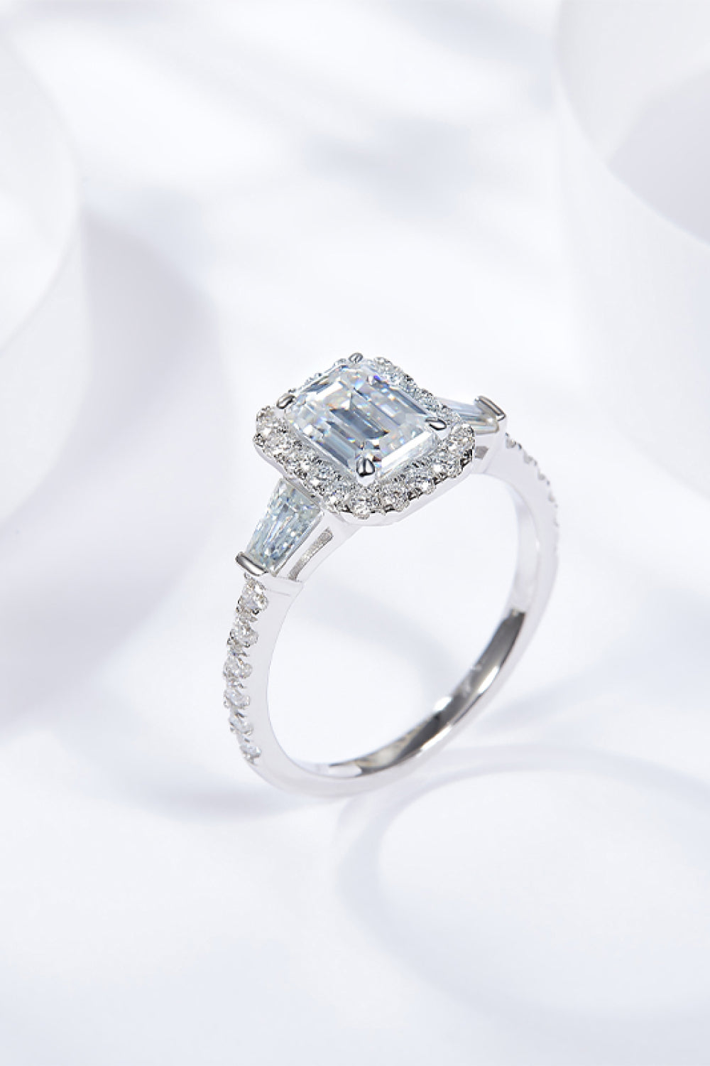 1 Carat Moissanite 925 Sterling Silver Ring