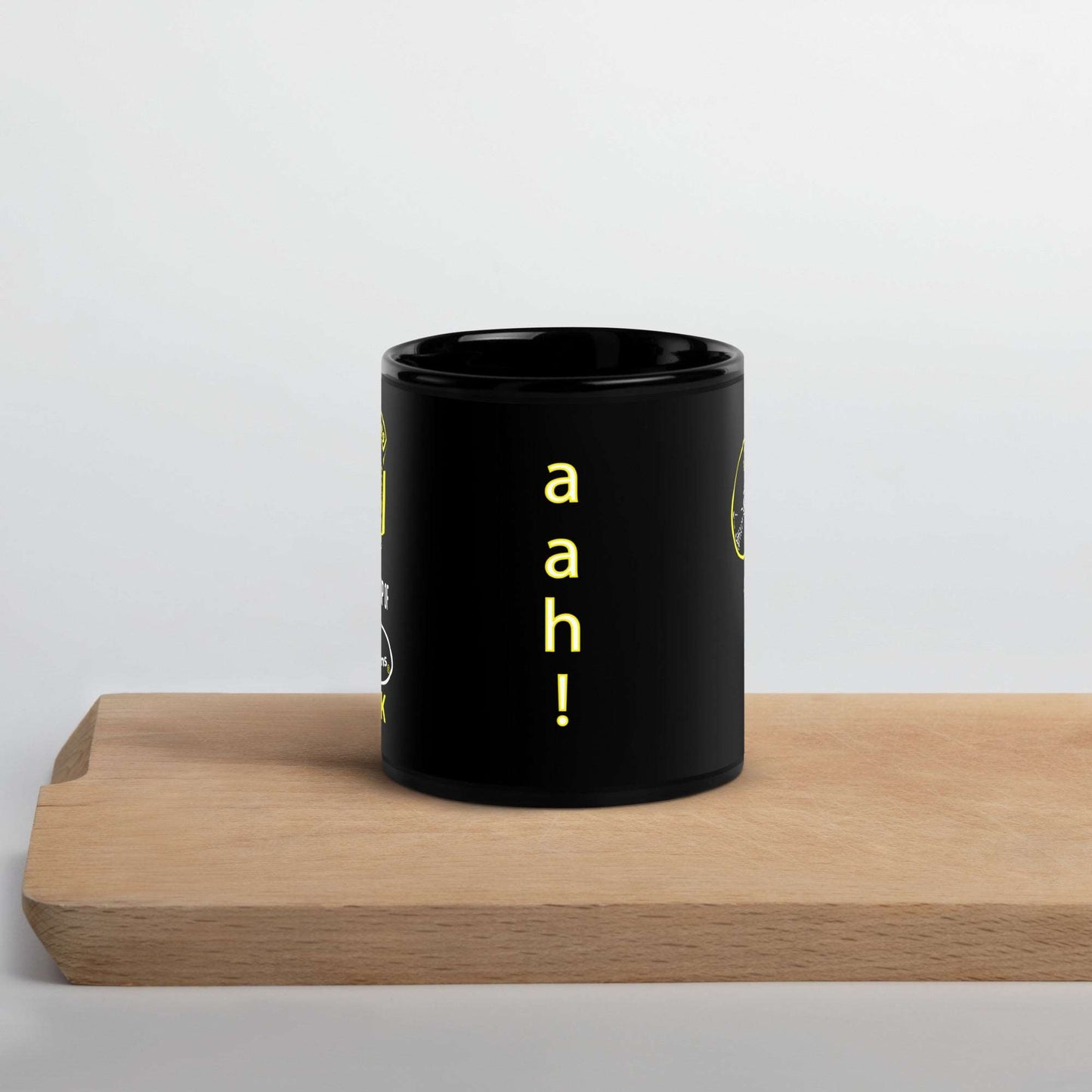 Fashionable Black Glossy Mug