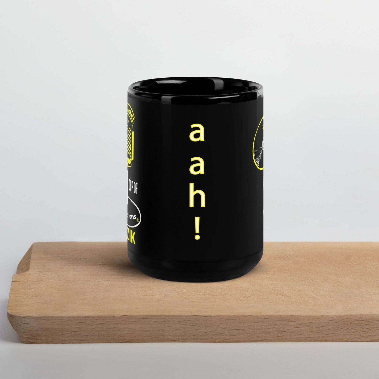 Fashionable Black Glossy Mug