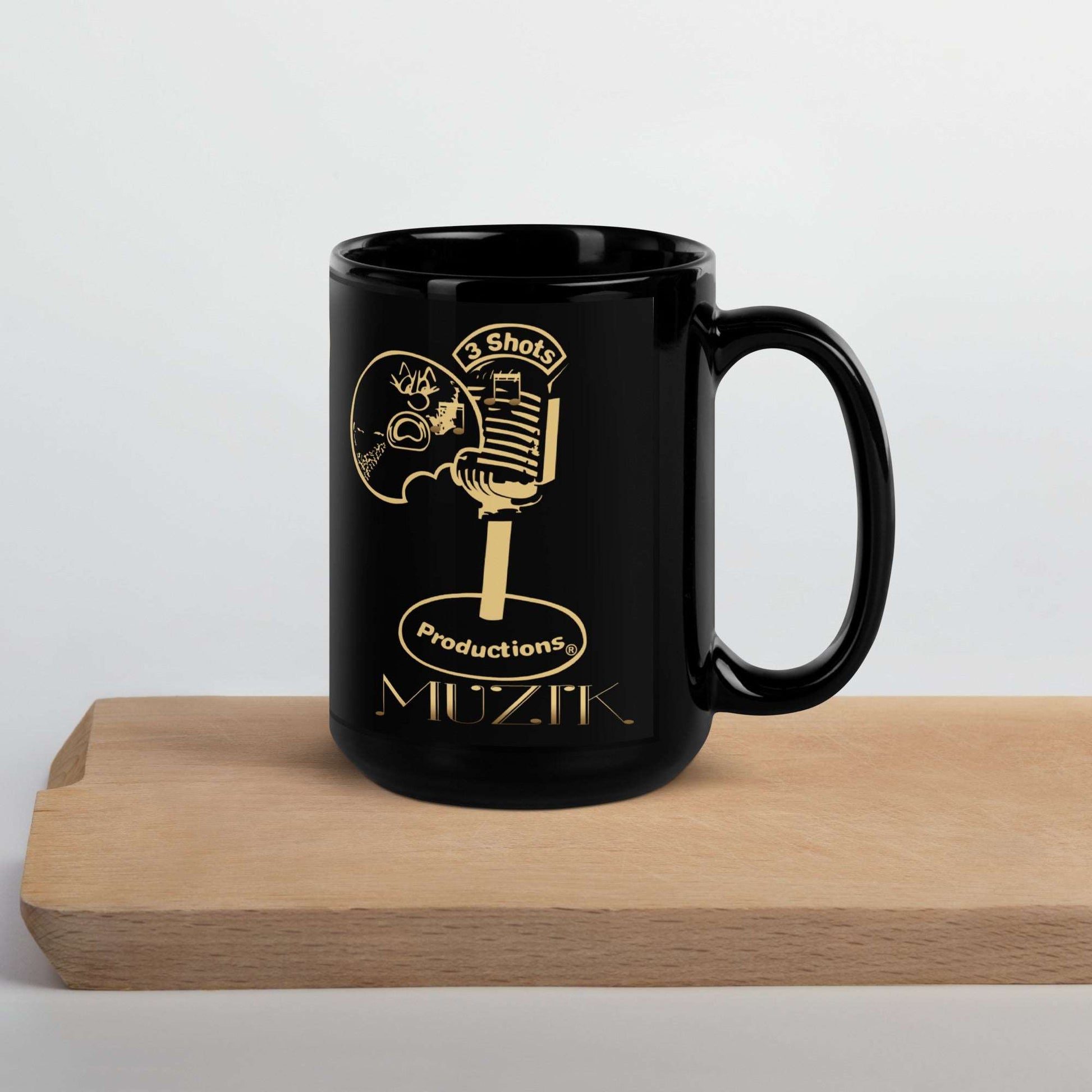 Fashionable Black Glossy Mug