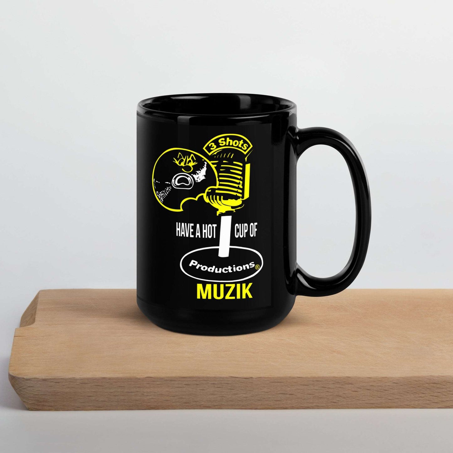 Fashionable Black Glossy Mug